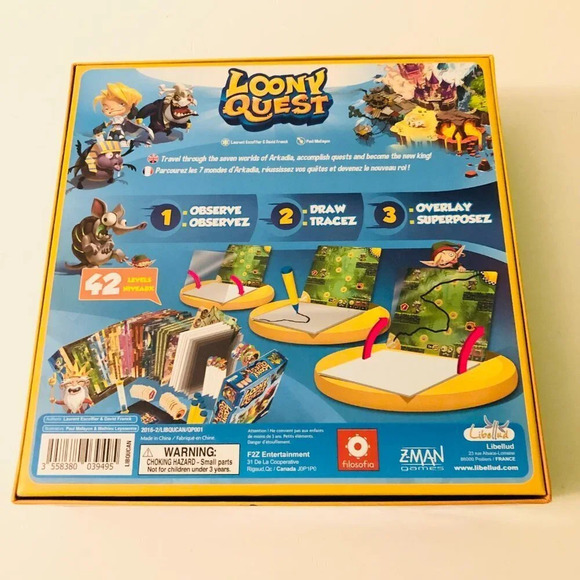 2016 Loony Quest Board Game Libellud Z Man Games - Picture 2 of 16